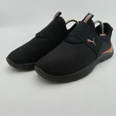 PUMA プーマ  SOFTRIDE REMI ソフトライド スニーカー スリッポン ブラック レディース 24.5cm G-14-3