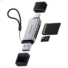 【迅速発送】PULWTOP 2 in 1 SDカードリーダー SDカード to USB-A/USB-C 3.0 Micro SDアダプター SD/Micro SD/TF/SDHC/SDXC/MMC/UHS-I 2TBまで大容量カードに対応 Windows Ma