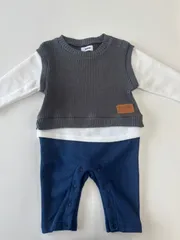 【送料込】　EDWIN　エドウィン　カバーオール　ロンパース　美品