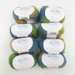 Seria セリア 毛糸 オーロラウール Aurora Wool 4番色 8玉セット ウール100% 秋冬毛糸
