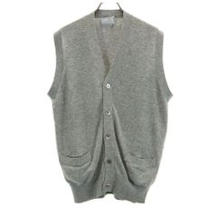 コムデギャルソンオム 1989年80s 日本製 オールド Vネック ニットベスト グレー COMME des GARCONS HOMME メンズ