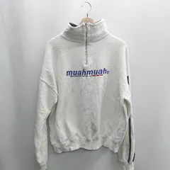 ◇ ⊇ muahmuah ムーアムーア ハイネック 裏起毛 長袖 トレーナー サイズ F ホワイト系 レディース E  【1410100065301】のサムネイル