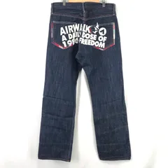 美品★AIRWALK【エアウォーク】デニムパンツ【メンズL/股下86cm/ネイビー/navy】ズボン/ボトムス/Pants/Trouser◆BJ054-hのサムネイル