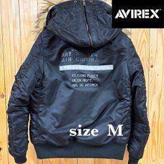 【古着】AVIREX(アヴィレックス)N2-B M 黒 フライトジャケット ステンシル仕様 ミリタリー 美品