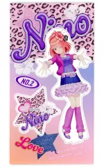 【中古】アクリルスタンド・アクリルパネル 中野二乃 ビッグアクリルスタンド -平成レトロStyle- 「五等分の花嫁∽」 受注生産限定