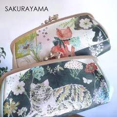 お買い得2024【新品未使用】SAKURAYAMA がま口　財布　レア　水玉ブルー 小物