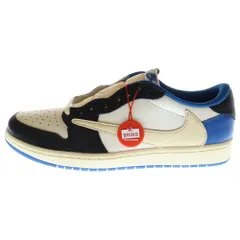 NIKE (ナイキ) ×TRAVIS SCOTT FRAGMENT DESIGN AIR JORDAN 1 LOW OG SP トラヴィススコット フラグメント エアジョーダン1 ローカットスニーカー US9/27.0cm DM7866-140