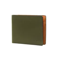 コムサメン 二つ折り財布 COMME CA MEN Base バーズ 札入 財布 レザーウォレット 小銭入れあり シンプル スリム 軽い 牛革 本革 WCM5711 モスグリーン(76)のサムネイル