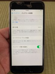iPhone6s　16GB　MKQJ2J/A　シムロックなし　バッテリー最大100％
