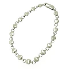 【中古】TIFFANY&Co. ティファニー シルバー パフハート ブレスレット 11.1g 925刻印 426125 ブレスレット