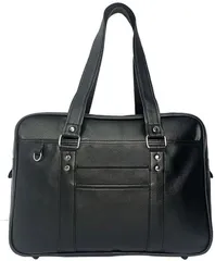 RONNOS スクールバッグ 合皮 スクバ 高校生 女子高生 通学 学生かばん 鞄 おしゃれ かわいい 大容量 スマホ収納 Dカン キーホルダー ファスナー付 ポケット 底鋲 入学 男女兼用 しっかり シンプル 無地(ブラック)