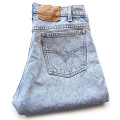 90s Levi'sリーバイス 505 ダメージ カットオフ デニムパンツ W32★SDP4292 オールド ビンテージ ジーンズ ストレート クラッシュ ボロ