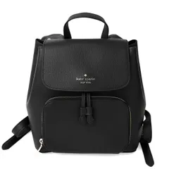 新品 ケイトスペード kate spade リュックサック ミディアム フラップ バックパック ブラック