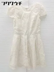 ◇ L'EST ROSE レストローズ 半袖 膝丈 ワンピース サイズMT アイボリー系 レディース 【中古】 【1102020002077】のサムネイル