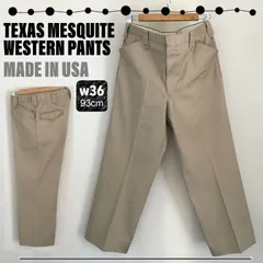 1970's Vintage★Mesquite Western Chino Pants★USA製★TEXAS ウエスタンチノパンツ★TCツイル★w36(93cm)　2308A063