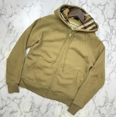 【状態◯】バーバリー ロンドン ジップアップ パーカー ニット 古着 BURBERRY - バーバリー パーカー カシミヤ ニット ジップアップ