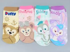 【中古】衣類 集合 ソックスセット(4足セット) 「Duffy and Friends-ダッフィー＆フレンズ」 東京ディズニーシー限定