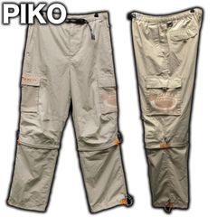y2k PIKO 2wayカーゴパンツ Lサイズ/平置き約43cm ユーティリティパンツ ギミック 90s 00s ピコ