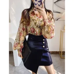 ☆ Cカラー ☆ シャツブラウス トップス フラワーデザイン 薄手 長袖 シャツ レディース ブラウス シャツブラウス トップス シアーシャツ 柄 花柄 柄シャツ 襟付き シアーブラウス 羽織り おしゃれ 春 夏 秋 大人 かわいい ゆったり きれいめ