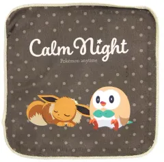 【中古】雑貨 イーブイ＆モクロー/ハンドタオル ほんわかくつろぎタオルアソート 「一番くじ Pokemon anytime～Calm Night～」 F賞