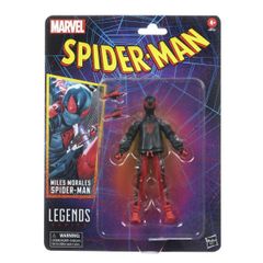 마블 레전드 레트로 카드 백 마일스 모랄레스 스파이더맨 액션 피규어 Marvel Legends Retro Miles Morales Spider-Man 6-Inch Action Figure