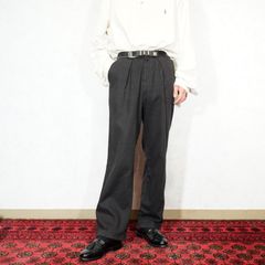 EU VINTAGE GUTOS TUCK DESIGN SLACKS PANTS/ヨーロッパ古着タックデザインスラックスパンツ