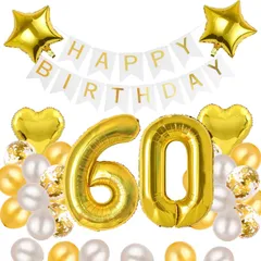 誕生日 バルーン 飾り付けセット 数字バルーン2個付 ゴールド、ピンク、ブラック、ブルー