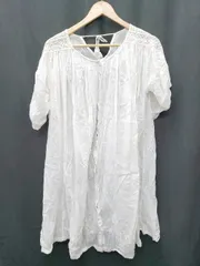 ◇ ⊂ ◎ CIAOPANIC TYPY キッズ 子供服 五分袖 膝丈 ワンピース サイズXL 130-140 ホワイト系 女の子 P  【1409090016233】