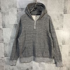 日本製 FILMELANGE スウェットパーカー ハーフジップ グレー L