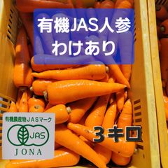 値下げセール❗有機JAS認定人参　訳あり３キロ