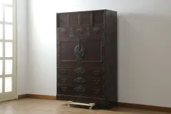 仙台箪笥　龍文飾金具　箪笥　小引き出し　アンティーク　インテリア　伝統工芸品 アンティーク雑貨 古民具・骨董 江戸〜明治期 仙台箪笥 船箪笥