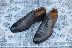 【良品】Crockett&Jones クロケットアンドジョーンズ GUILDFORD ギルフォード ウイング 内羽根 ブローグ グレー GRAY UK6E / 24.5cm【W2974】のサムネイル