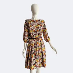 Lois CRAYON ロイスクレヨン ワンピース 花柄 Mサイズ ベルト付き