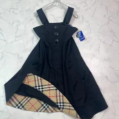 新品バーバリーブルーレーベル ワンピース ロング S 黒 B0566