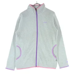 FILA フィラ ロゴ 長袖 トラックジャケット L グレー ジャージ レディース 古着