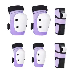 【在庫処分】スケートボード 自転車 ローラースケート バイク 子供用と大人用 プロテクター キッズプロテクター 6点セット プロテクター 手首/肘/膝ガード 保護 キッズ 収納袋付きプ (S120CM～150CM（KIDS～LADYS）)