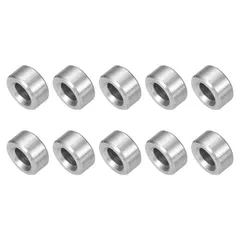 uxcell 10個 スペーサー ステンレス M4対応 4 mm 内径 x 8 mm 外径 x 4 mm 長さ 304ステンレス製 (ねじ切りなし) ラウンドスペーサー ブッシング/スタンドオフ 5/32インチ ボルト/ナット用