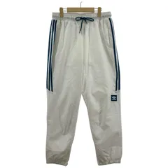 adidas アディダス サイドライン トラックパンツ sizeO/ホワイト