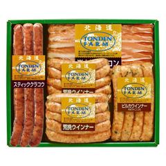 内祝い ハム ソーセージ ギフト 送料無料 北海道 トンデンファーム 詰合せ(CT-34) 【結婚内祝い 出産内祝い 内祝い 詰め合わせ 北海道 ベーコン ハムギフト ハムセット 骨付き ハム詰め合わせ 人気 詰合せ 炭焼き 内祝 グルメ】