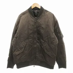 ユニクロ UNIQLO +J ハイブリッドダウンオーバーサイズ MA-1 ジップアップブルゾン ナイロン XL カーキ /JS ■GY99