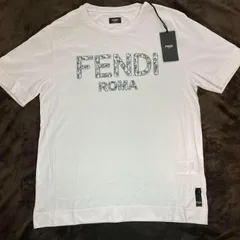 フェンディ fendi 未使用 ロゴTシャツ ホワイト 白Tシャツ サイズL