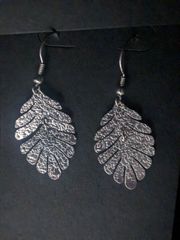 ピアスシルバー925葉っぱの形のピアス