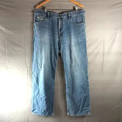 エディーバウアー Eddie Bauer パンツ デニム ストレート レザーラベル コットン100％ ブルー系 ライトブルー 38×30サイズ 2025091000010