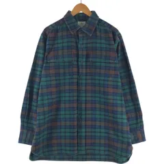 古着 90~00年代 エルエルビーン L.L.Bean TRADITIONAL FIT 長袖 ヘビーネルチェックシャツ メンズL相当 ヴィンテージ/eaa533103