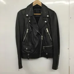 美品☆REPLAY ブラックシープレザーシングルライダース リプレイジャケット リプレイ レザージャケット シープレザースプレーペイント