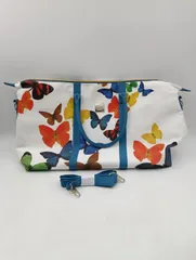 【K-1215】VALMONT LaMaison ヴァルモン トートバッグ 肩掛けバッグ 蝶々柄 バタフライ butterfly 大容量