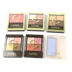 エクセル リアルクローズシャドウ等 6点セット 残半量以上 付属品無 まとめて 大量 コスメ レディース excel 【中古】