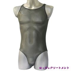 セクシー メンズ レオタード シースルー メッシュ ボディースーツ 男性 ボディストッキング ハイレグ 黒 ブラック レスリング 衣装 コスプレ 下着 インナー 網 透け スケ スケスケ エロ 宴会