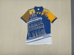 （ 95 ） CASTELBAJAC(カステルバジャック) イラスト プリント 襟付き 半袖Tシャツ