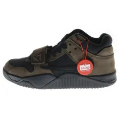 NIKE (ナイキ) ×トラヴィススコット JORDAN JUMPMAN JACK TR CJ1 T-REXX BLACK AND DARK MOCHA ジャンプマンジャック ローカットスニーカー FZ8117-204 US4/23.0cm